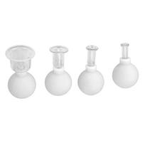 Vacuum Cupping Kit Remove Dampness Massage Broken Resistant Improve Blood Circulation Cupping Set White balta