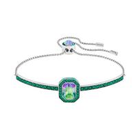 Swarovski New Gently Adjustable  Crystal Bracelet Women bracelet Green 5271815 Green,F white