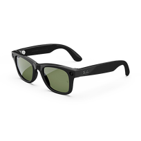 Ray-Ban Meta Wayfarer Gen1 AI Glasses - Shiny Black/G15-Green