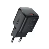 Acefast A117 travel charger | 20W | PD, QC, GaN, PPS | USB-C | black