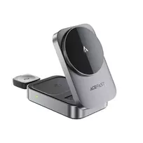 Acefast E22 3-in-1 wireless charger | Qi | MagSafe compatible | 15W | gray