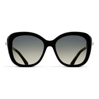 Chanel Pearl Arm Square Sunglasses Polarized Black 55mm Oval Sunglasses Unisex sunglasses CH5339HA-C501S8 Basic Packaging-Eyeglass Case+Box,F,Black