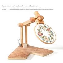 Professional Desk Embroidery Frame Stand Height Adjustable Wooden Embroidery Hoop Holder For Stitching Needlework Craft B03E China Mainland