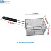 Stainless Steel Long Handle Fry Basket Skimmer Sieve Strainer