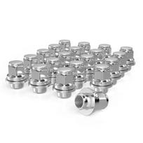 M12x1.25 Wheel Lug Nuts 20PCS Bulge Acorn, Closed End for Trucks & SUVs - Chrome