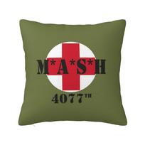 Custom Vintage Mash Tv Show Pillow Case for Living Room Luxury Cushion Cover Square Pillowcase 30x30cm 12x12in