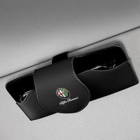 cbswz3 Car Interior Accessories Sun Visor Sunglasses Storage Box For Alfa Romeo 156 159 147 4C 8C 166 Giulia Giulietta Stelvio Spider