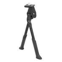 Aluminum Alloy Bike Kickstand Easy Installation Foldable Double Leg Bike Kickstand Anti-Slip 7‑hole Height Adjustment juoda