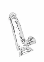 TOYJOY TOYJOY Get Real Clear Dildo TPE 16 cm - Transparent, Flexible Model