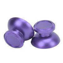 2PCS Thumbstick Caps Aluminum Alloy Thumb Joystick Grips Replacement Accessories for Gaming Console violetinė
