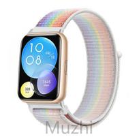 Nailono apyrankė skirta Huawei Watch Fit 2 dirželis išmanusis laikrodis Priedai Keičiama apyrankė Apyrankė Correa Huawei Watch fit2 active For huawei fit 2