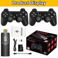 K8 Retro Video Game Console 64g Classic Retro Games Consoles HDMI Connect To TV Two Gamepad Two-player Games juoda