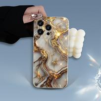 Premium marble pattern is suitable for iPhone 11/12 cases, iPhone 16 Pro Max Light Luxury 15/14 Drop-proof Apple 7/8/se2 balta