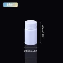 15-180ML White PE Medicine Bottles - Food-Grade Pill Storage Containers