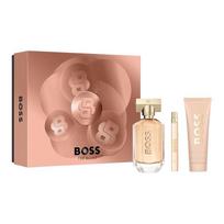 BOSS The Scent For Her Perfume Set EDP Amber Fragrance Floral Fragrance ++ The Scent For Her 100ml+10ml+75ml ruda