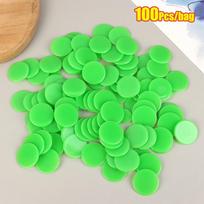 100Pcs 25MM Plastic Poker Chips Bingo Chip Markers Token Family Club Party Counting ToyMontessori Learning Education Math Toy