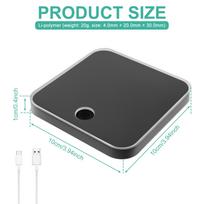 Personalizuotas muzikos grotuvas šaldytuvo magnetukas Pasidaryk pats nuotraukų albumas Šaldytuvo lipdukai Magnetinė plokštelė Grotuvas namų dekoravimui Kalėdinės dovanos black