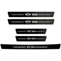 AWS1 5Pcs Carbon Fiber Car Threshold Scratch Protection Sticker For Mini F54 F55 F56 F57 F60 R50 R52 R53 R55 R56 R57 R58 R59 R60 R61