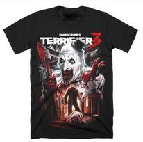 Terrifier 3 Heads Will Roll T-shirt Terrifier Cover Clown Shirt S