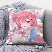Momoi Airi Cute Pillow Covers, Home Sofa Cushion Covers And Aecorative Custom Peach skin 18*18(CM)-1Pcs