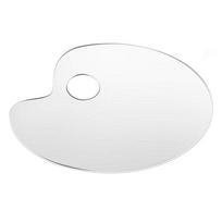 WTEMPO Acrylic Clear Blank Palette Creative DIY Painting Tool Used for Watercolor Oil Polypropylene Gouache and Other Pigments Makeup Board 2pcs balta