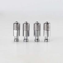 1 vnt. Pneumatinis nerūdijančio plieno Luer Lock prailginimo adapteris Metaliniai sriegiuoti švirkštų jungikliai Vyriškas į moterišką Luer Lock jungtis gray