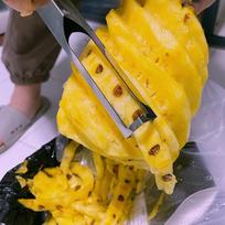 Specialus peilis ananasų lupimui Nerūdijančio plieno ananasų ir jackfruit peilis Akių šalinimo įrankis One Size balta