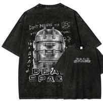 Dead Space New Model Washed T shirt Anime Lover personality Clothes Oversized Year round clothing Unisex hot product Breathable L