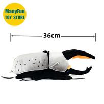 Realistic Hercules Beetle Plush Toy Ghost Rhino Beetle Plushie Atlas Beetle Peluche Simulation Five-horned Beetle Stuffed Animal