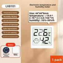 Color screen indoor temperature and humidity meter, multifunctional electronic digital display temperature and humidity meter