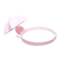 PLA Material Umbrella Hat Hand-Shaped Creative Headwear Prank Toy Mini Parasol Sun Cap  Outdoor rožinė