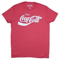 Coca Cola Adult New T-Shirt - Enjoy Coca-Cola Script Logo Pic XL