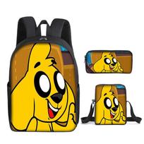 Mikecrack Kuprinė Pradinės ir Vidurinės Mokyklos Mokyklinė Kuprinė Spausdinta Kuprinė Portfelis Pieštukinė Trys Dalys Rinkinys Pencil case