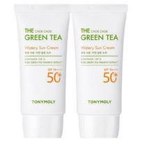 TONYMOLY The Chok Chok Green Tea Watery Sun Cream SPF50+ PA+++ 50ml x 2 Moisturizing Sunscreen Set 50ml x 2
