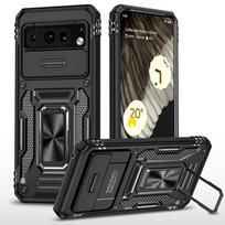 Applicable to Google Pixel10Pro mobile phone case, customer will Pixel9Pro bracket Pixel8 anti-drop protective case Pixel10A šalta juoda spalva