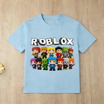 Roblox TShirt Boys Girls Short Sleeve Casual Tee Breathable Soft Cotton Top Game Fans Clothing for Daily Play Birthday Party 100