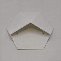 Wall-Mounted Hexagonal Flower Pot 3D Printed Succulent Plant Basin  Green Plant Placement balta