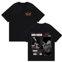 Rapper Don Omar Merch T-shirt Men Women Gothic Tee Shirts Short-sleeved Comfort Casual Cotton HipHop Streetwear Oversized Tshirt 4XL