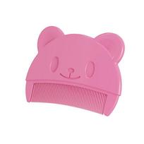 Baby Hair Comb with Soft Rounded Teeth Gentle Scalp Massage Infant Hairbrush Safe for Newborns and Toddlers Easy Grip Design One Size rožinė