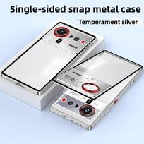 For ZTE Nubia Z80 Ultra Alloy Metal Lens Protection Case For Nubia Z80Ultra Transparent Tempered Glass Hard Shockproof Cover Case&ZTE nubia Z80 Ultra