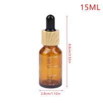 {Summer2} 5-100ml Dropper Bottles With Scale Reagent Eye Drop Amber Glass Aromatherapy Liquid Pipette Bottle Refillable