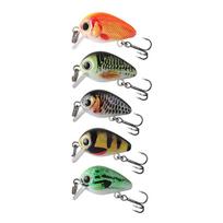 5 vnt. Mini crankbait žvejybos masalas 3cm 2g Plaukiojantis wobbler Dirbtinis kietas masalas Žvejybos masalas upėtakiams, ešeriams, lydekoms China Mainland gray