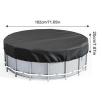 6/8/10/12ft Round Swimming Pool Solar Covers Foldable Dustproof Replacement Parts Blanket Protector Outdoor Hot Tub Accessories