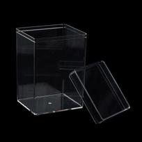 Stačiakampė plastikinė dėžutė, sausainių saldainių lėlės dovanų pakavimo dėžutė, skaidri dėžutė black