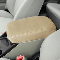 Honda Civic 12-15 Armrest Box Cover - 9th Gen Leather Center Console Cover smėlis