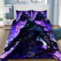 Hot Worlds of Warcrafts Duvet Cover Pillowcase Game Bedding Set Adult Boy Girl Bedroom Decoration Children Gift Single Double EU Single(135*200cm)3pcs