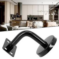 Coordinated Black Stair Handrail Wall Bracket Bannister Support Rail Balustrade 60x60mm