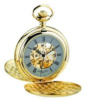 Pocket Mechanical Skeleton DWA065 CHARLES-HUBERT Watch, Hand-Winding, Design, auksas