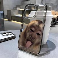 Phone Case For iPhone 12 Pro Max 16 17 Air 15 14 13 Pro 12 11 14 Plus Funny monkey Shockproof Silicone Funda Cover iphone 16 pilka