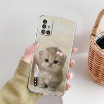Phone Case For Samsung A15 A13 A35 A55 A51 A71 A41 A31 A21S A03S A05 A17 A23 A25 A33 A53 A73 5G A07 4G Cover Funny Animal Cat For Samsung A01